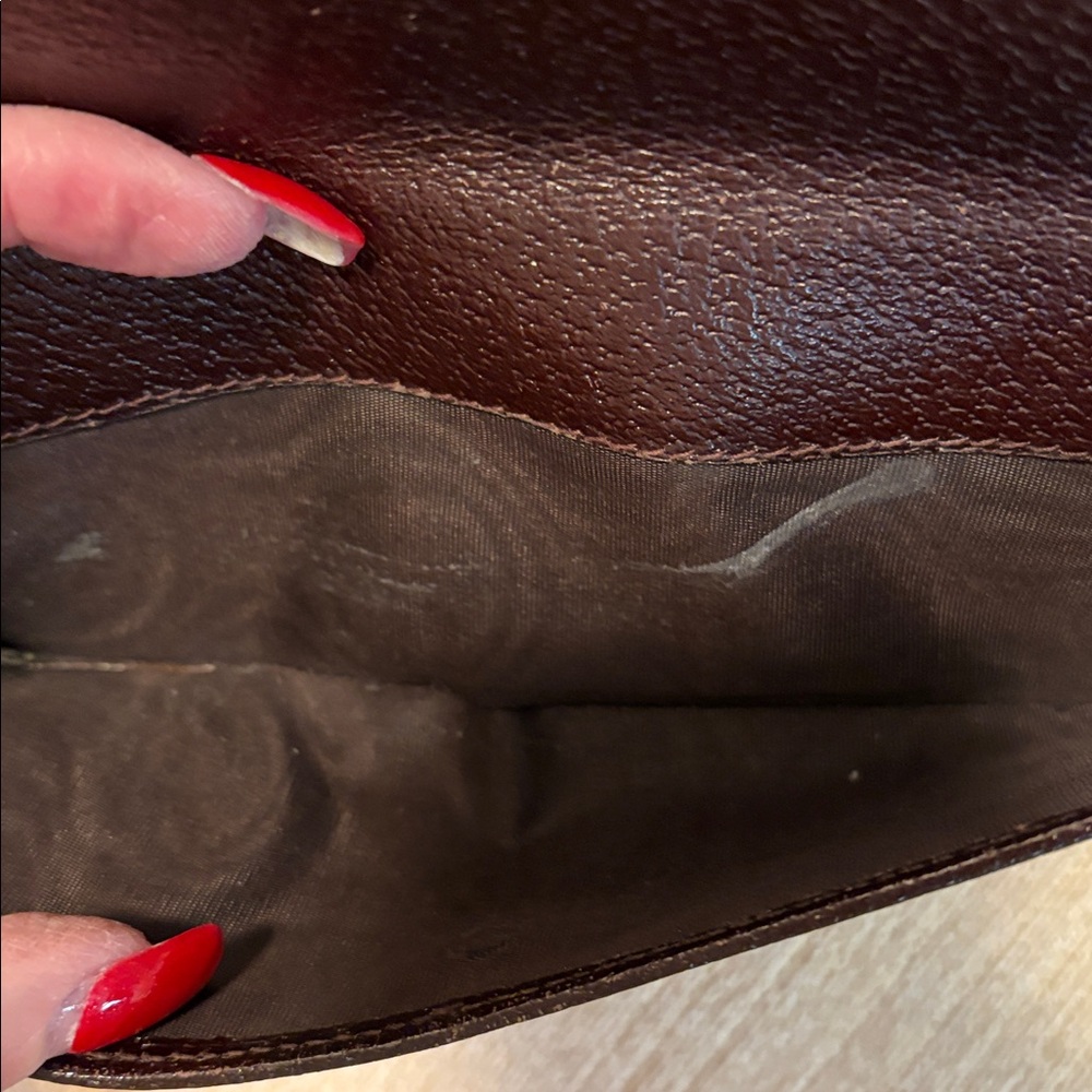 Gucci Brown and Tan Monogram Wallet - Picture 5 of 13